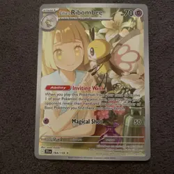 Lillie's Ribombee 164/159 Sv09: Journey Together Holo Pokemon TCG Card NM - Image 1