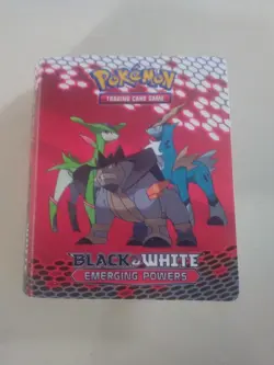 Pokemon Card Mini Binder/Album Holds 30 Front & Back B & W: Emerging Powers - Image 1