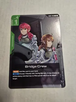 GUNDAM CARD GAME GD03-105 BRIDGE CREW (R) FOIL CARD - STEEL REQUIEM - Image 1