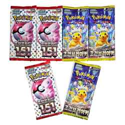 8(3+3+2)PACKS 151+Surging Sparks Pokemon TCG Cards Booster Factory Sealed KOREAN - Image 1