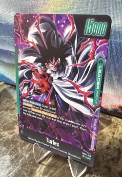 Turles FB08-049 Leader Alt Art Saiyan's Pride Dragon Ball English Card Fusion - Image 4