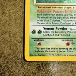 Pokemon TCG Venomoth Holo Rare Card 13/64 LP Condition - Image 2