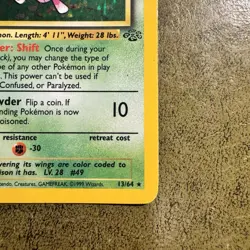 Pokemon TCG Venomoth Holo Rare Card 13/64 LP Condition - Image 3