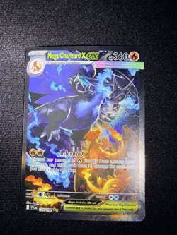 Pokemon Mega Charizard X EX 360 HP Holo Flame PFL 125/094 Mega Evolution Card - Image 1
