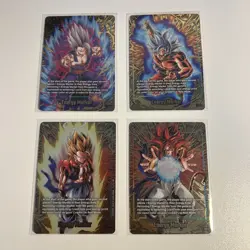 Dragon Ball Fusion World 2nd Anniversary Gold Energy Marker Set of (4) Cards - Image 1