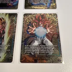 Dragon Ball Fusion World 2nd Anniversary Gold Energy Marker Set of (4) Cards - Image 3