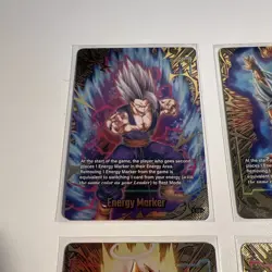 Dragon Ball Fusion World 2nd Anniversary Gold Energy Marker Set of (4) Cards - Image 5