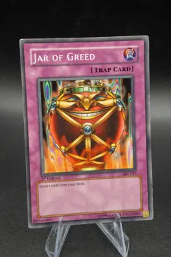 Yugioh TCG - 1x Jar of Greed - SKE-047 - LP - 1st Ed - Common Light Play LP ++ - Image 1
