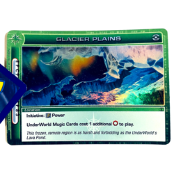 Chaotic TCG: Glacier Plains 215/232 Super Rare Foil Location Card 1st Edition - Image 1
