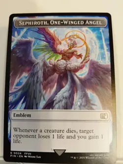 Emblem - Sephiroth, One-Winged Angel Robot Warrior Double-Sided Token Final... - Image 1