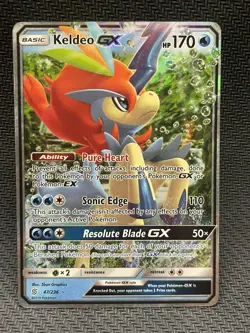 Keldeo GX (47/236) Sun & Moon: Unified Minds​ - Holofoil Pokemon TCG - Image 1