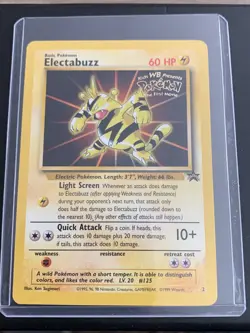 Pokemon TCG Electabuzz Wizards Black Star Promos 2 Regular Promo Promo - Image 5