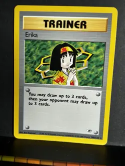 2000 Pokemon ERIKA #100/132 Gym Heroes Non-Holo LP+ - Image 2