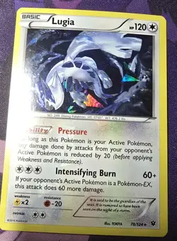 Pokemon TCG Lugia Fates Collide 78/124 Exclusive Cracked Ice Holo - Image 1
