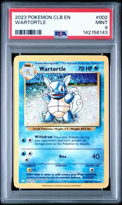 Pokemon Classic Collection Wartortle Holo CLB 002/034 PSA 9 - Image 1