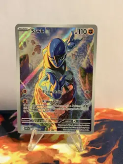 Pokemon TCG Sawk 130/086 Sv: White Flare Illustration Rare - M/NM - Image 2