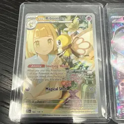 Pokemon TCG Lillie's Ribombee 164/159 Journey Together Illustration Mimikyu 069 - Image 2