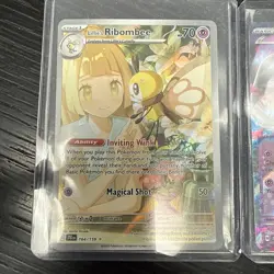 Pokemon TCG Lillie's Ribombee 164/159 Journey Together Illustration Mimikyu 069 - Image 3