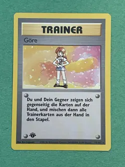 Pokemon TCG GERMAN 1st Edition Lass (Gore) 75/102 Rare Near Mint+ - Image 2