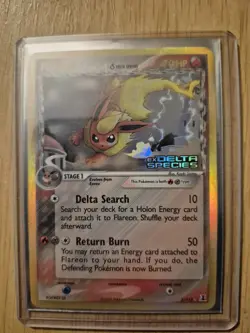 Pokemon TCG Flareon Reverse Holo Rare Stamped-Ex Delta Species 5/113 - Image 2