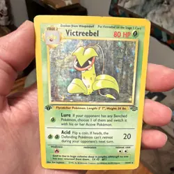 Pokemon Victreebel Jungle 1st Edition Holo Rare 14/64 1999 Wizards 80 HP - Image 1