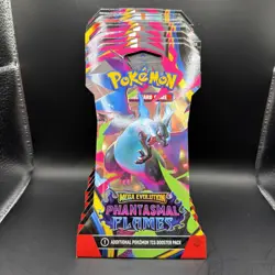 Pokemon TCG Phantasmal Flames Sleeved Booster Pack Lot x9 Factory Sealed New - Image 1