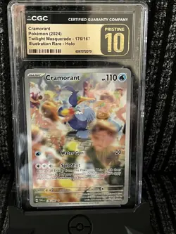 Cramorant 176/167 Twilight Masquerade Illustration Rare Pokemon CGC Pristine 10 - Image 1