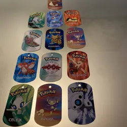 Pokemon METAL TAGS Job Lot Bundle 10 2006 - Image 1