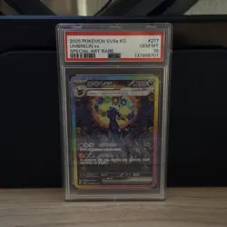 PSA 10 GEM MINT Umbreon EX SV8a KO Korean SAR 2025 Holo Pokemon 217/187 - Image 1