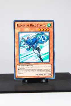 Yu-Gi-Oh! Elemental HERO Stratos CT07-EN006 Limited Edition Super Rare LP - Image 1
