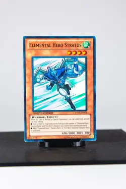 Yu-Gi-Oh! Elemental HERO Stratos CT07-EN006 Limited Edition Super Rare LP - Image 3
