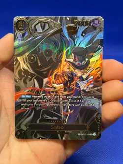 One Piece Carrying On His Will Sabo OP07-118 SP SEC Secret Rare NM - Image 2