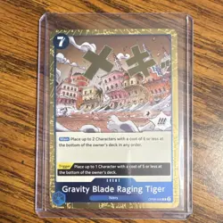 Gravity Blade Raging Tiger Event One Piece OP06-058 R Foil - Image 1