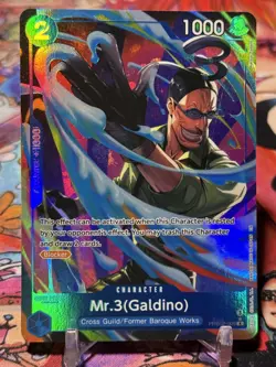 MR. 3 GALDINO - One Piece PRB02-009 - AA Alt Art Rare R - Premium Booster Vol. 2 - Image 1