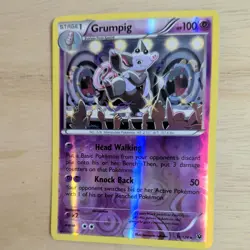 GRUMPIG 31/124 POKEMON CARD (XY FATES COLLIDE SET) REVERSE HOLO - Image 4