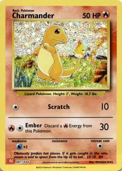 Charmander Classic Collection Trading Card Game Classic 001/034 NM - Image 1