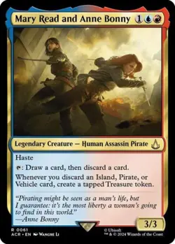 ~ Mary Read and Anne Bonny ~ NM Foil ~ UB: Assassin's Creed ~ MTG ~ - Image 1