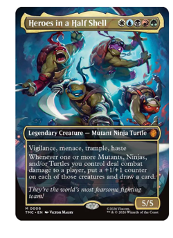 Heroes in a Half Shell - Borderless Teenage Mutant Ninja Turtles MTG - Image 1