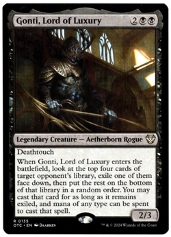 Gonti, Lord of Luxury 01135 Non Foil Rare Outlaws of Thunder Junction MTG NM - Image 1