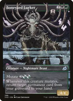 MTG Magic the Gathering Boneyard Lurker (298/434) Ikoria Lair of Behemoths LP - Image 1