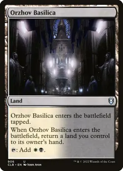 MTG Orzhov Basilica (906/1080) Commander Legends Battle for Baldur's Gate LP - Image 1