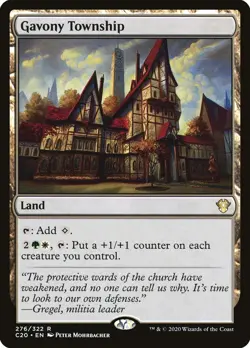 MTG Magic the Gathering Gavony Township (276/355) Commander 2020 NM - Image 1