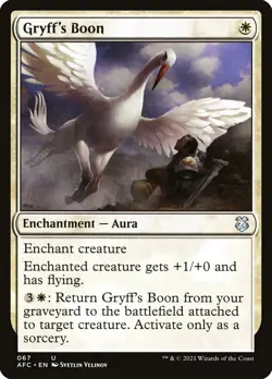 MTG Gryff's Boon (67/359) Adventures in the Forgotten Realms Commander NM - Image 1