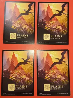 4X PLAY SET,MTG: PLAINS, LAND, LCI, NM, UNPLAYED - Image 1