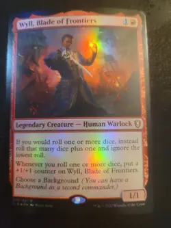 MTG Wyll Blade of Frontiers FOIL Commander Legends Battle Baldur's Gate Magic LP - Image 1
