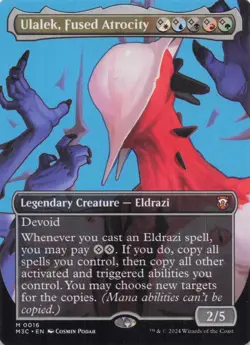Ulalek, Fused Atrocity (Borderless) Modern Horizons 3 Regular Mythic #16 NM MTG - Image 1