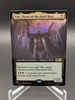 Vito, Thorn of the Dusk Rose (Extended Art) Core Set 2021 Foil - Image 1