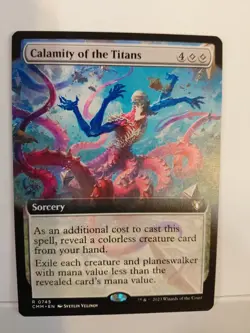 Calamity of the Titans (Extended Art) Commander Masters Regular - Image 1
