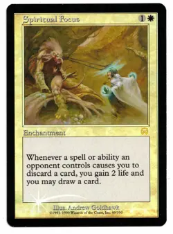 Magic the Gathering MTG Spiritual Focus FOIL 49/350 Mercadian Masques Rare! NM - Image 1
