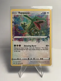 Pokemon Rayquaza 138/185 Swsh04: Vivid Voltage Amazing Rare Holo 120 HP - Image 1